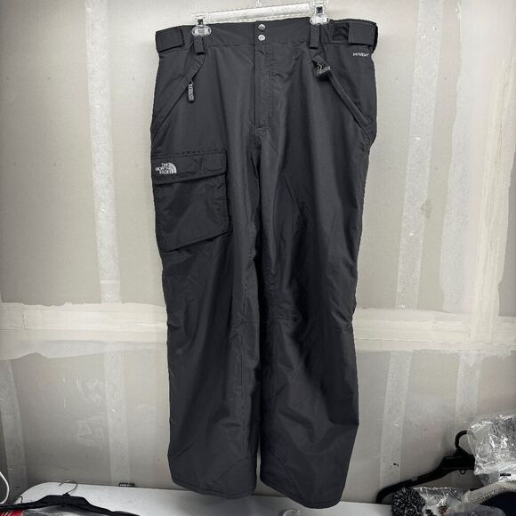 North Face Pants Men’s XL Gray HyVent Snowboard Ski Snow Winter Waterproof EUC - Picture 6 of 11